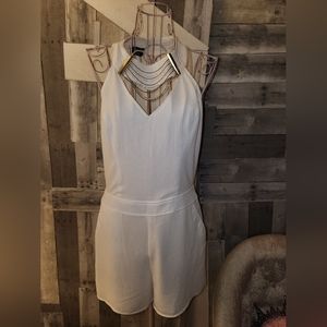 BEBE WHITE ROMPER